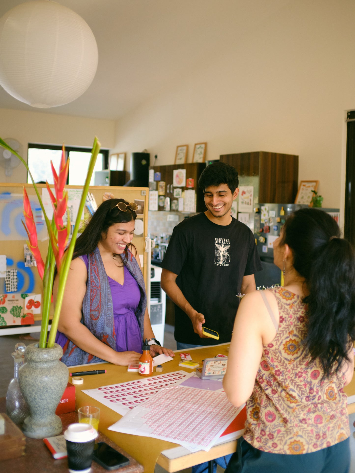 Guests at a Rooted Objects open house