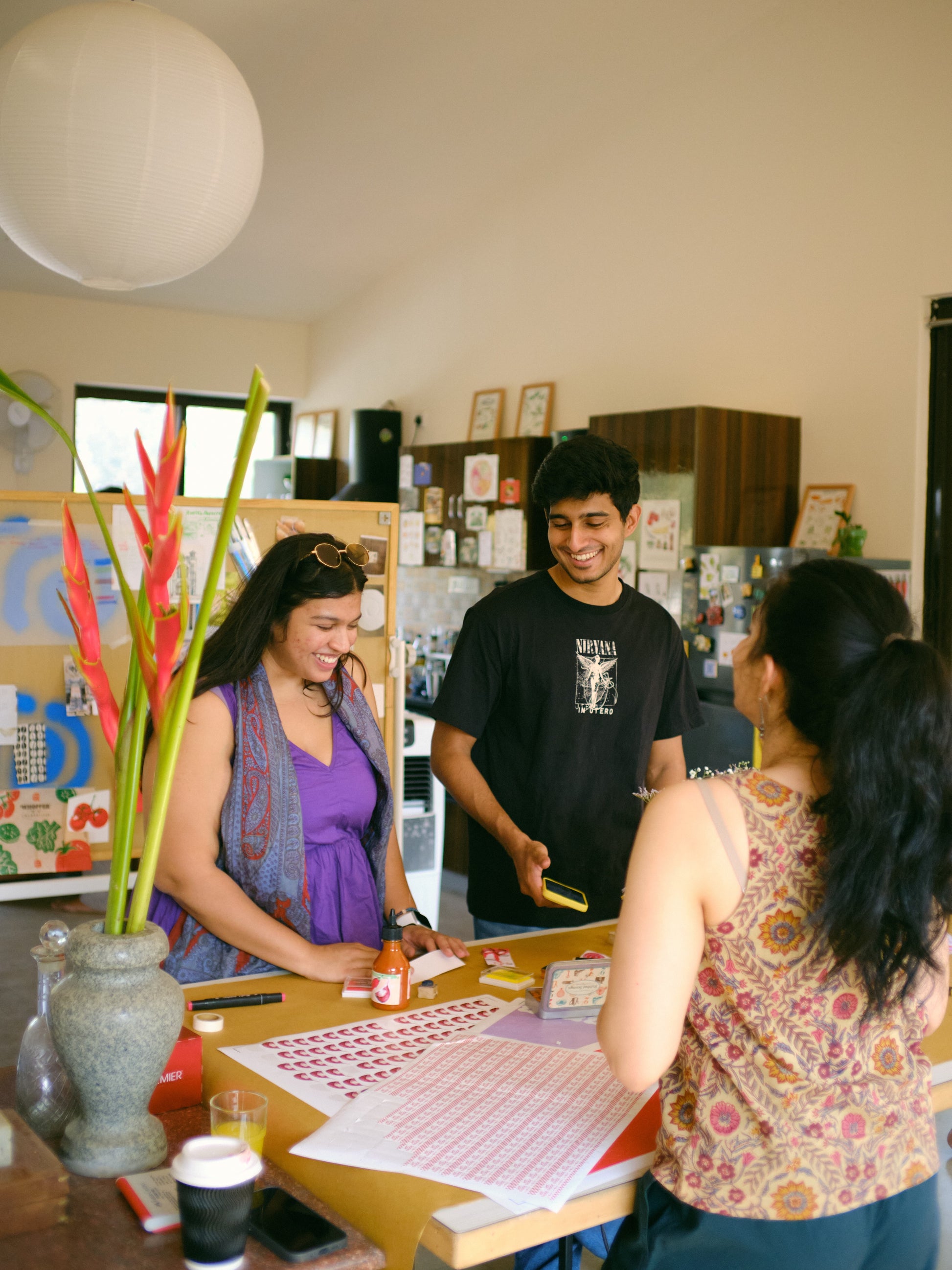 Guests at a Rooted Objects open house
